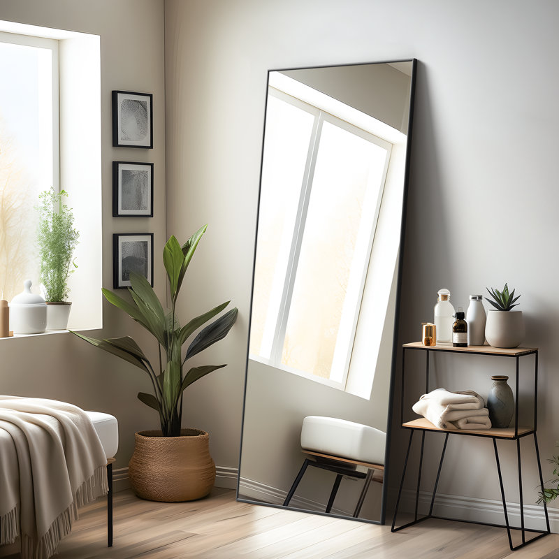 Mercury Row® Sneller Glam Bathroom / Vanity Mirror Leaning Mirror Full